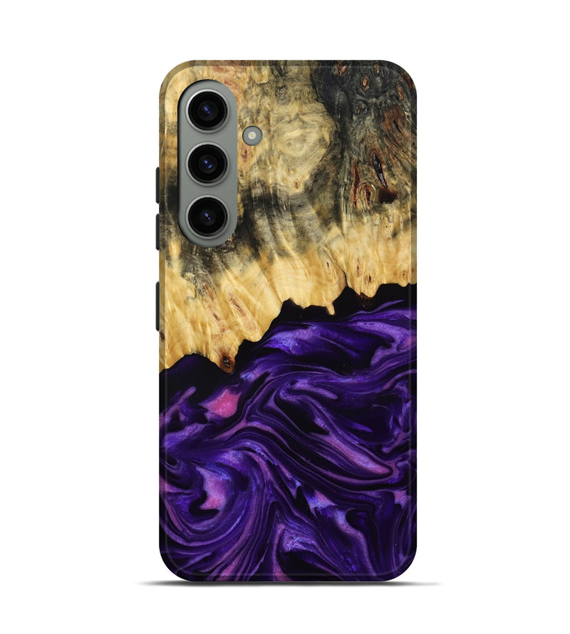 Galaxy S24 Wood Live Edge Phone Case - Mack (Purple, 815822)