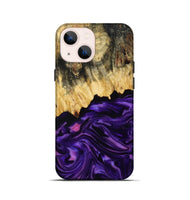 iPhone 13 mini Wood Live Edge Phone Case - Mack (Purple, 815822)