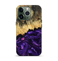iPhone 13 Pro Wood Live Edge Phone Case - Mack (Purple, 815822)