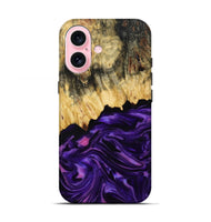 iPhone 17 Wood Live Edge Phone Case - Mack (Purple, 815822)
