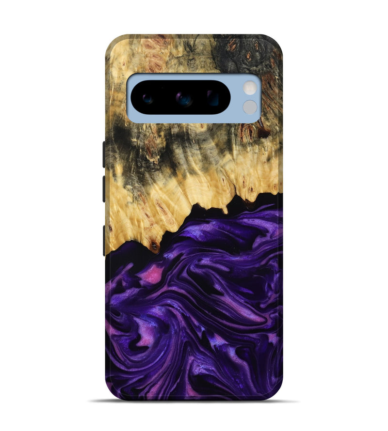Pixel 8 Pro Wood Live Edge Phone Case - Mack (Purple, 815822)
