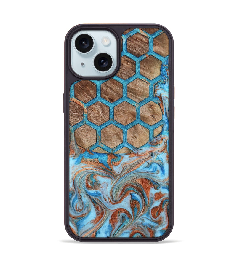 iPhone 15 Wood Phone Case - Matteo (Pattern, 815838)
