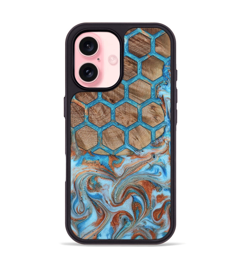 iPhone 16 Wood Phone Case - Matteo (Pattern, 815838)