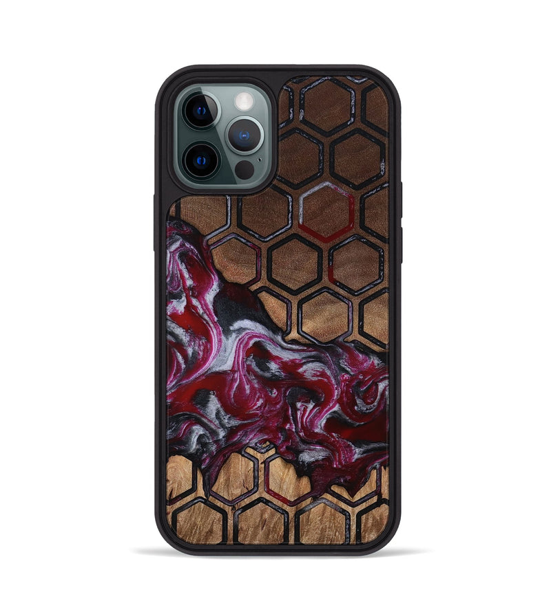 iPhone 12 Pro Wood Phone Case - Kye (Pattern, 815840)