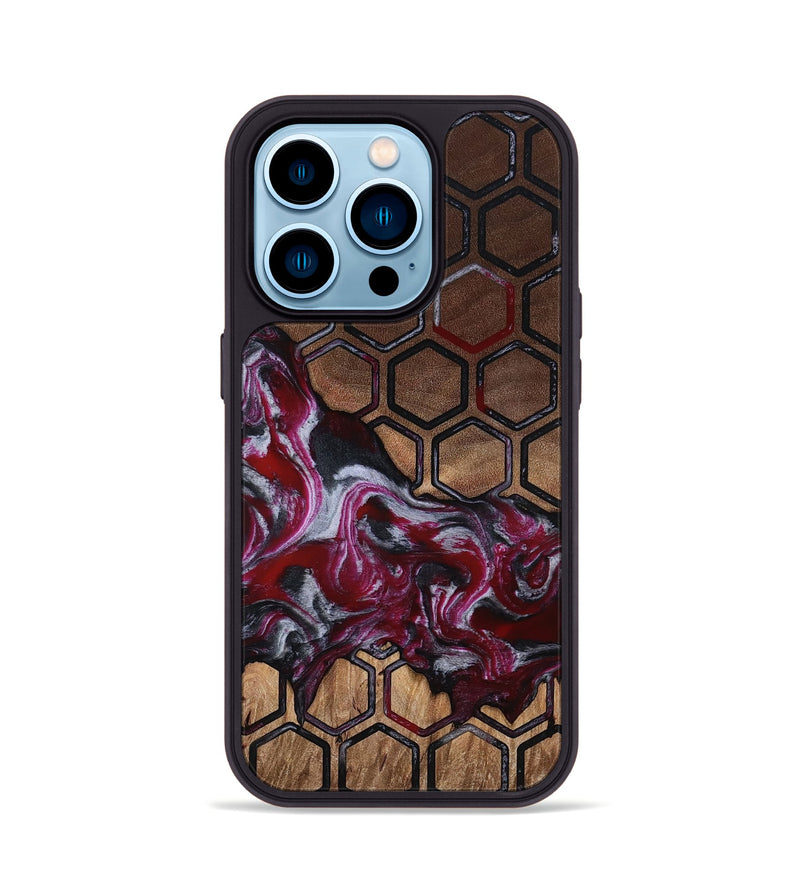 iPhone 14 Pro Wood Phone Case - Kye (Pattern, 815840)