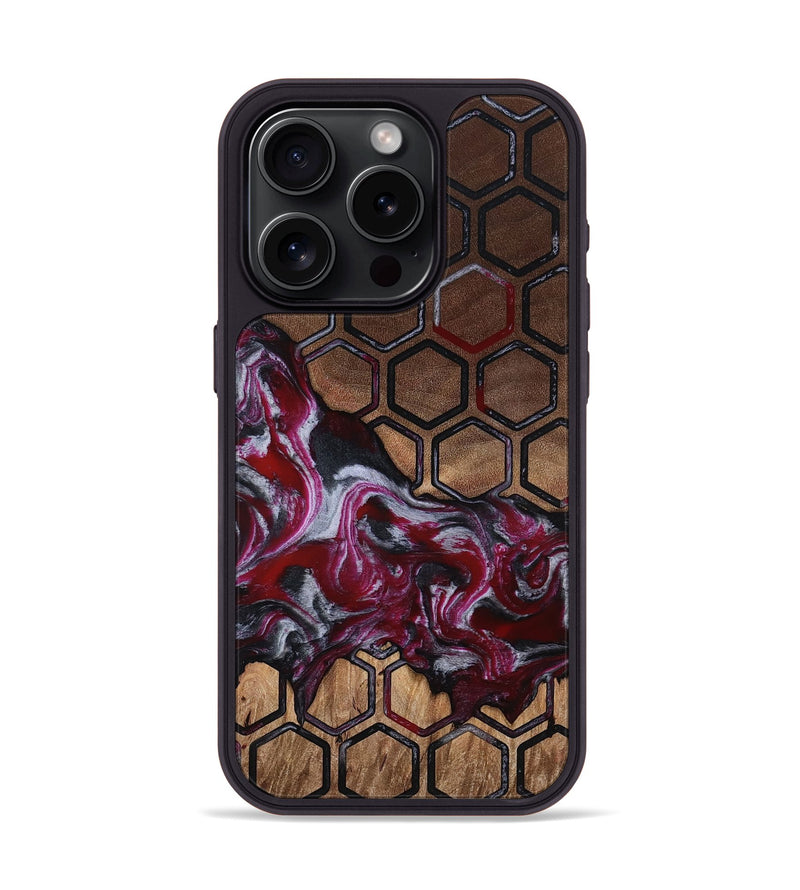 iPhone 15 Pro Wood Phone Case - Kye (Pattern, 815840)