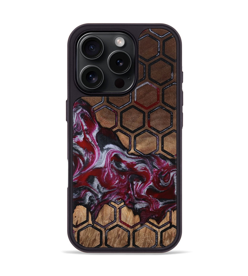 iPhone 16 Pro Wood Phone Case - Kye (Pattern, 815840)