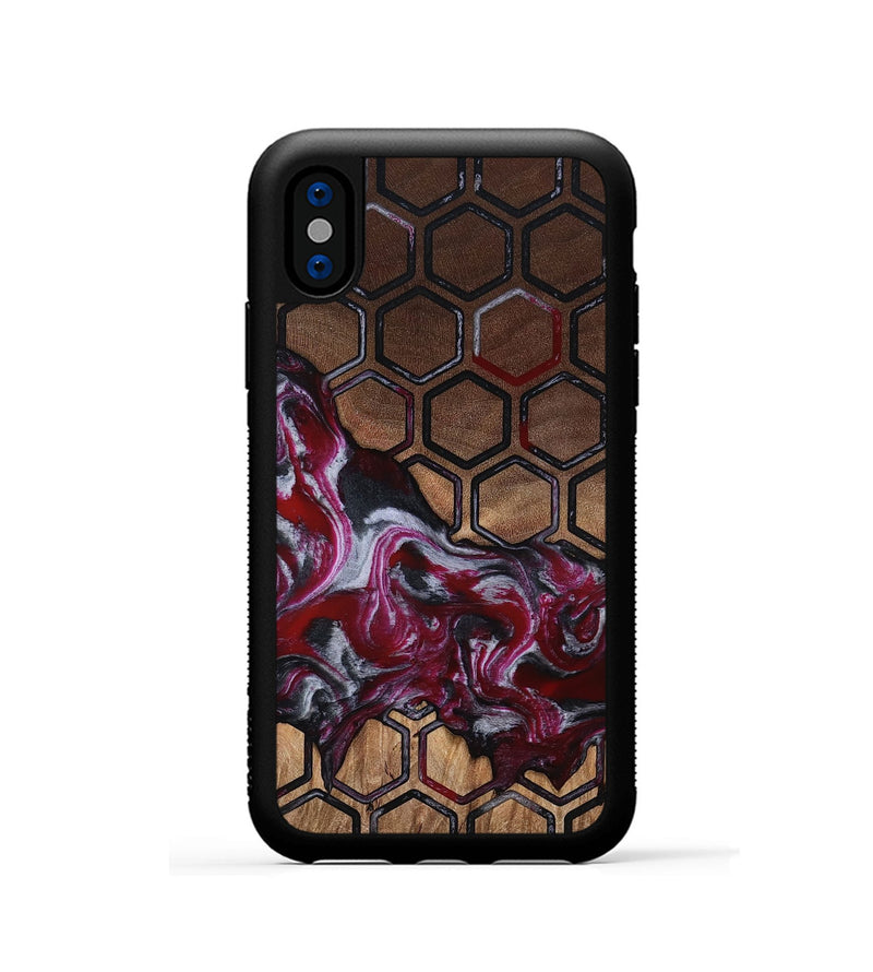 iPhone Xs Wood Phone Case - Kye (Pattern, 815840)
