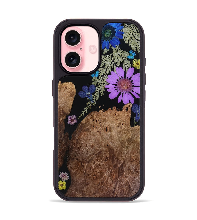 iPhone 16 Wood Phone Case - Tera (Bloom, 815916)