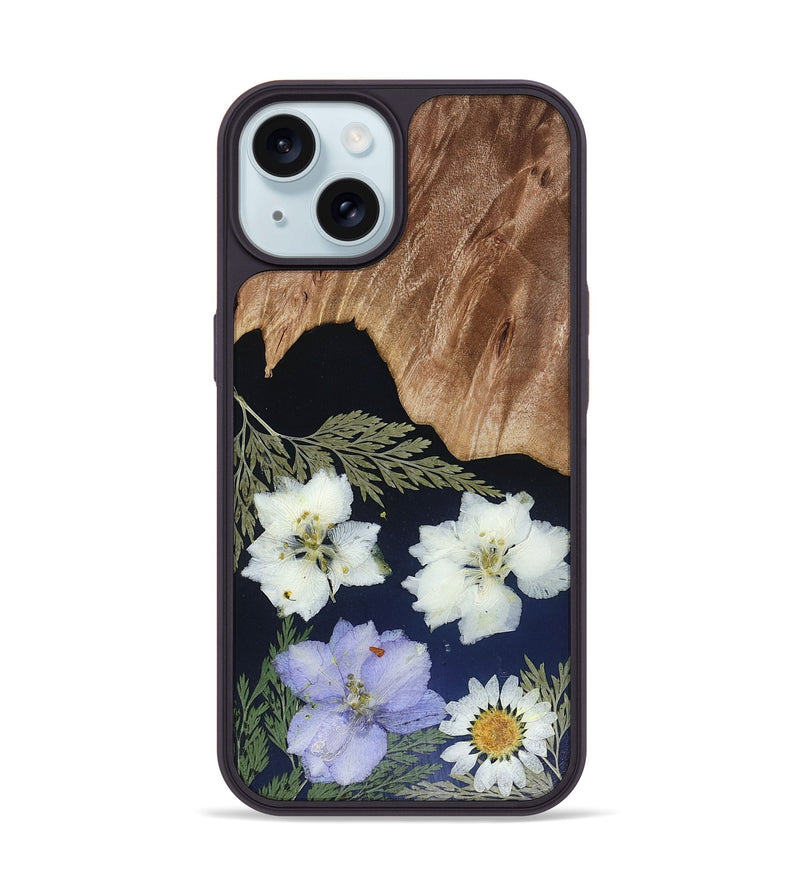 iPhone 15 Wood Phone Case - Cyril (Bloom, 815920)
