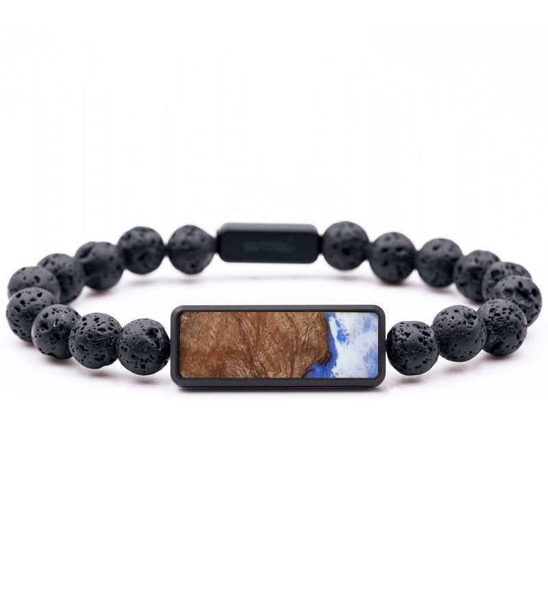 Lava Bead Wood Bracelet - Walker (Coastal, 815966)