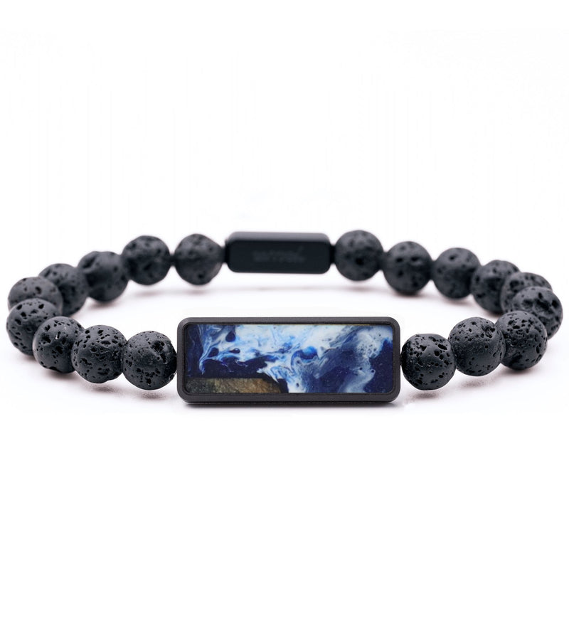 Lava Bead Wood Bracelet - Joanna (Coastal, 815967)