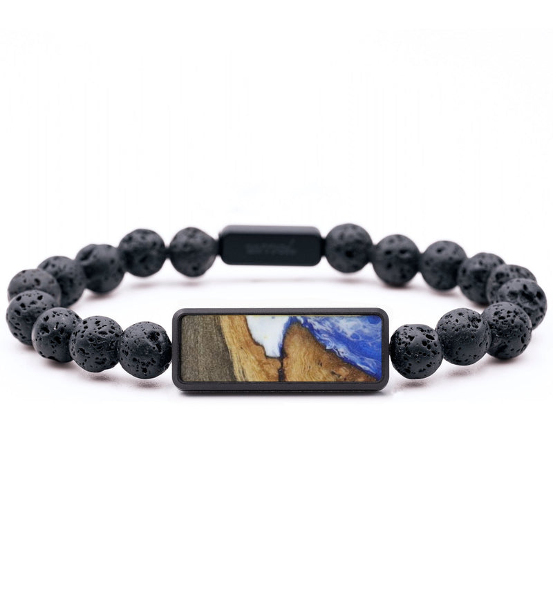 Lava Bead Wood Bracelet - Knox (Coastal, 815971)