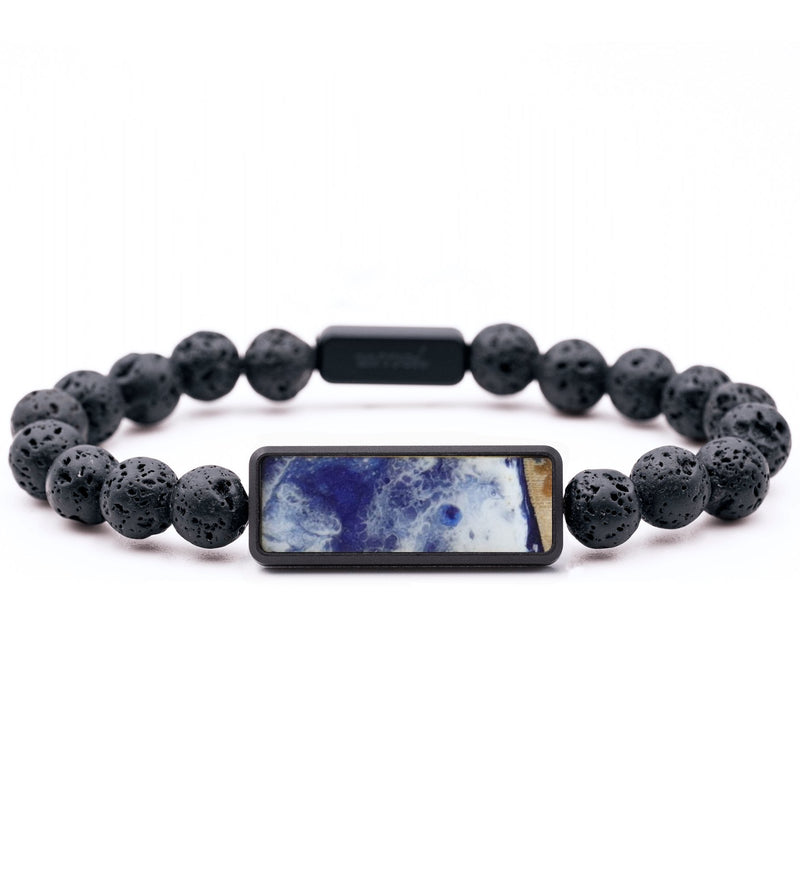 Lava Bead Wood Bracelet - Dwight (Coastal, 815978)