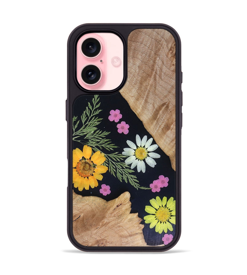iPhone 16 Wood Phone Case - Aliana (Bloom, 816017)