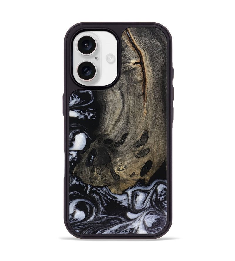 iPhone 17 Wood Phone Case - Tiara (Black & White, 816057)