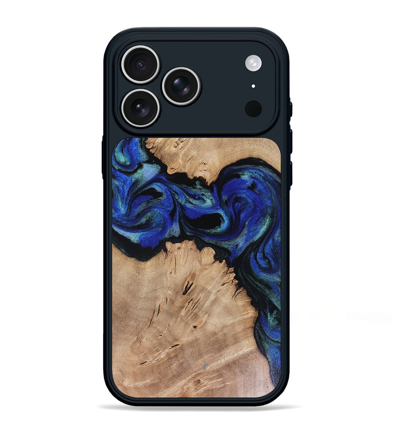 iPhone 17 Pro Max Wood Phone Case - Nola (Blue, 816066)