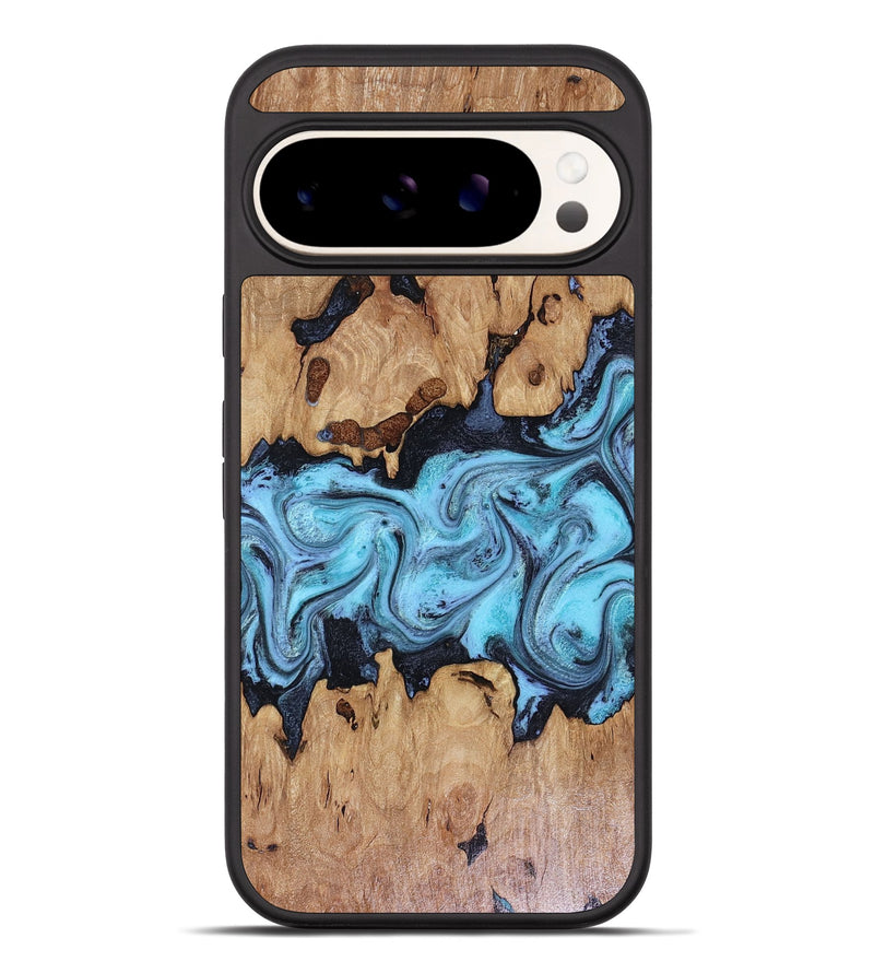 Pixel 10 Pro XL Wood Phone Case - Mason (Blue, 816067)