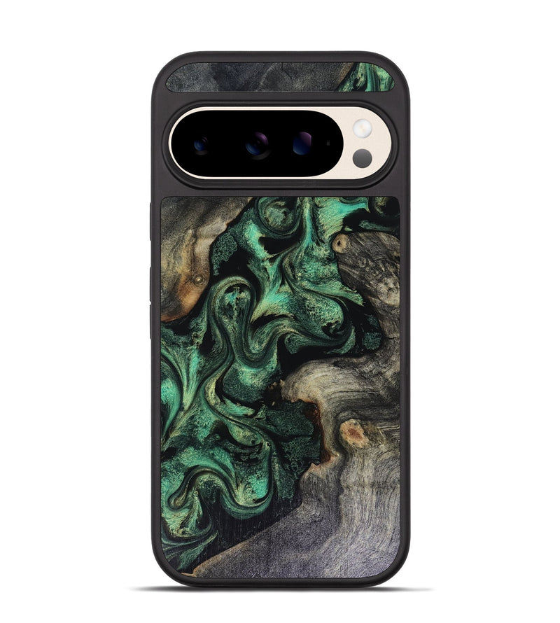 Pixel 10 Pro Wood Phone Case - Abraham (Green, 816070)