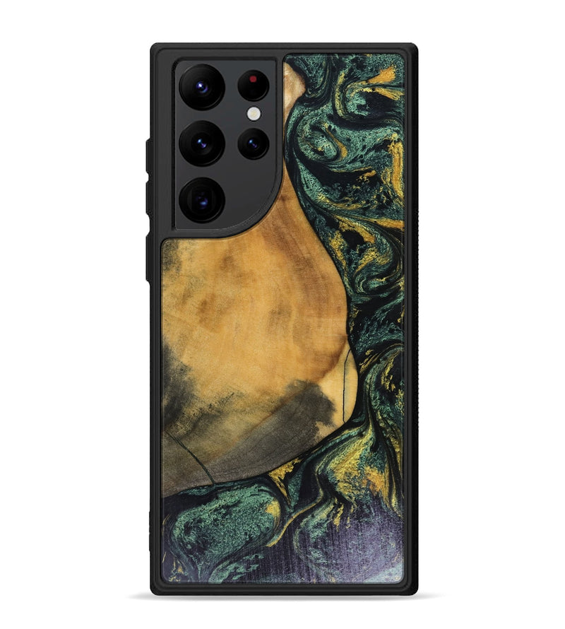 Galaxy S22 Ultra Wood Phone Case - Karsyn (Green, 816071)