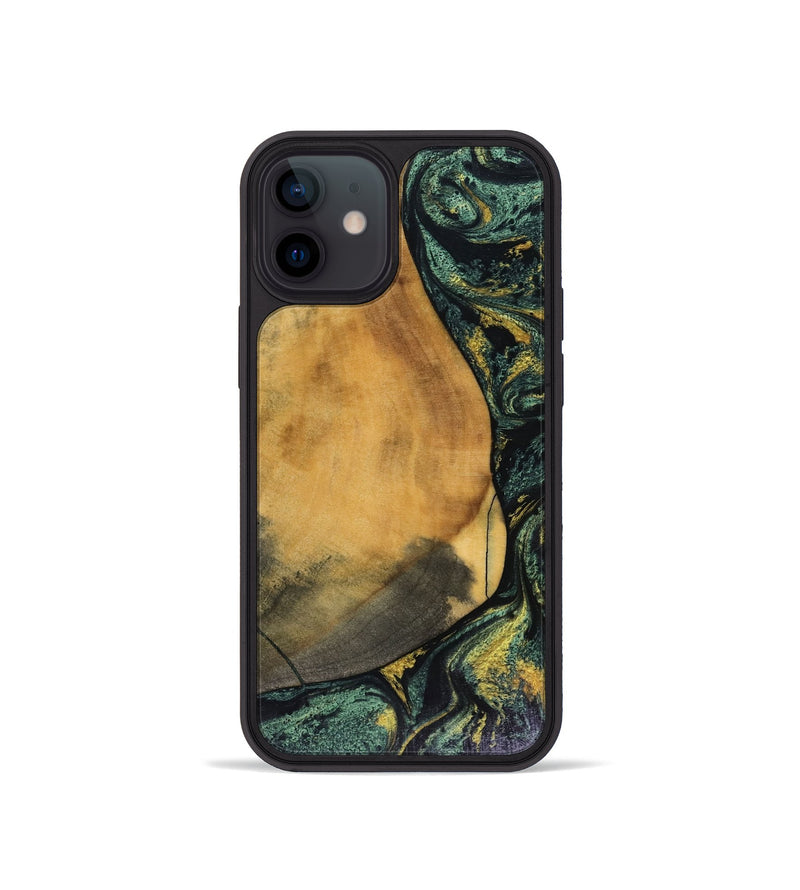 iPhone 12 mini Wood Phone Case - Karsyn (Green, 816071)