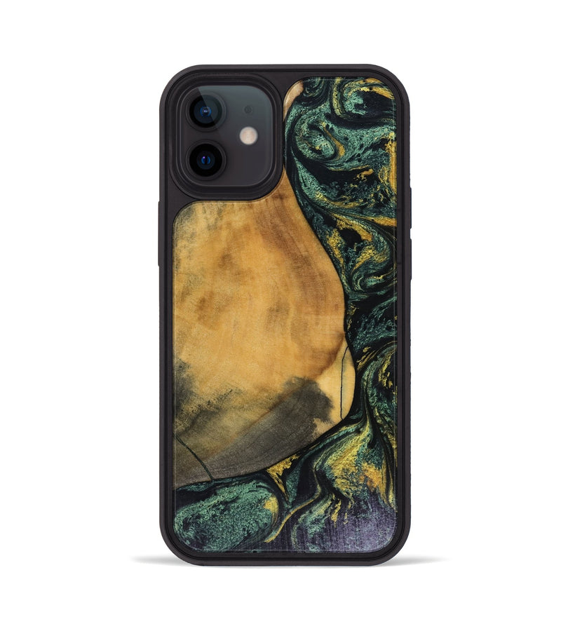 iPhone 12 Wood Phone Case - Karsyn (Green, 816071)