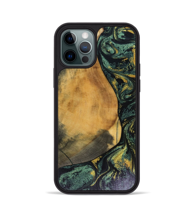 iPhone 12 Pro Wood Phone Case - Karsyn (Green, 816071)