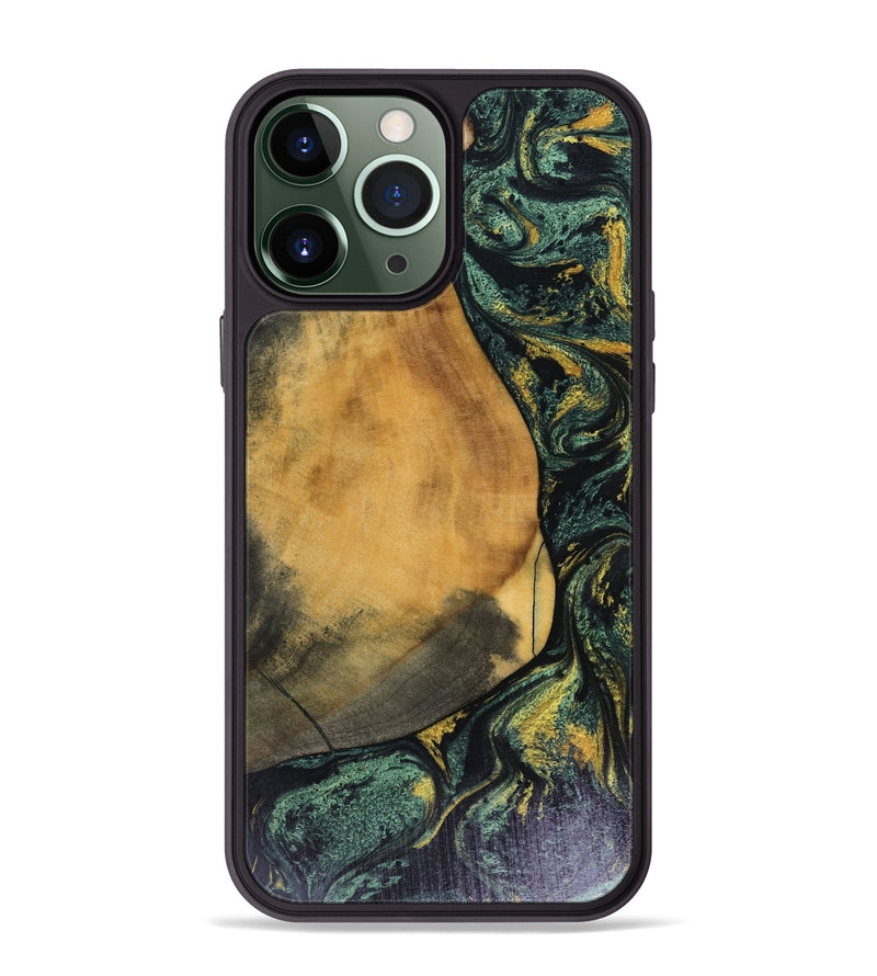 iPhone 13 Pro Max Wood Phone Case - Karsyn (Green, 816071)