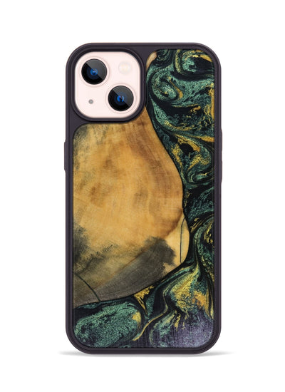 iPhone 14 Wood Phone Case - Karsyn (Green, 816071)