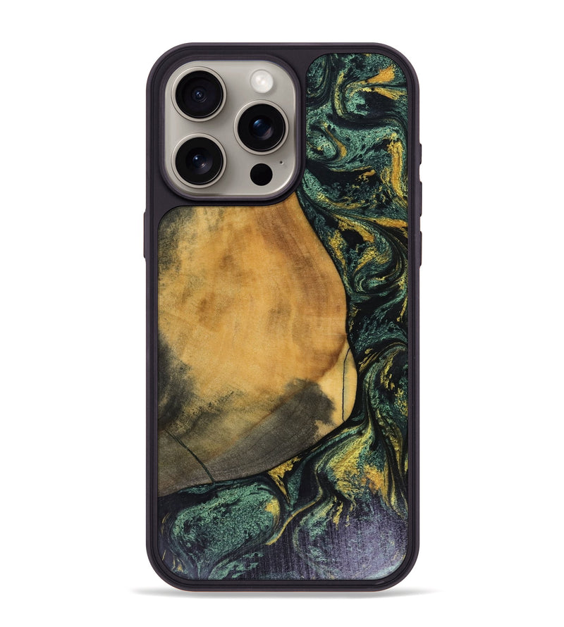 iPhone 15 Pro Max Wood Phone Case - Karsyn (Green, 816071)