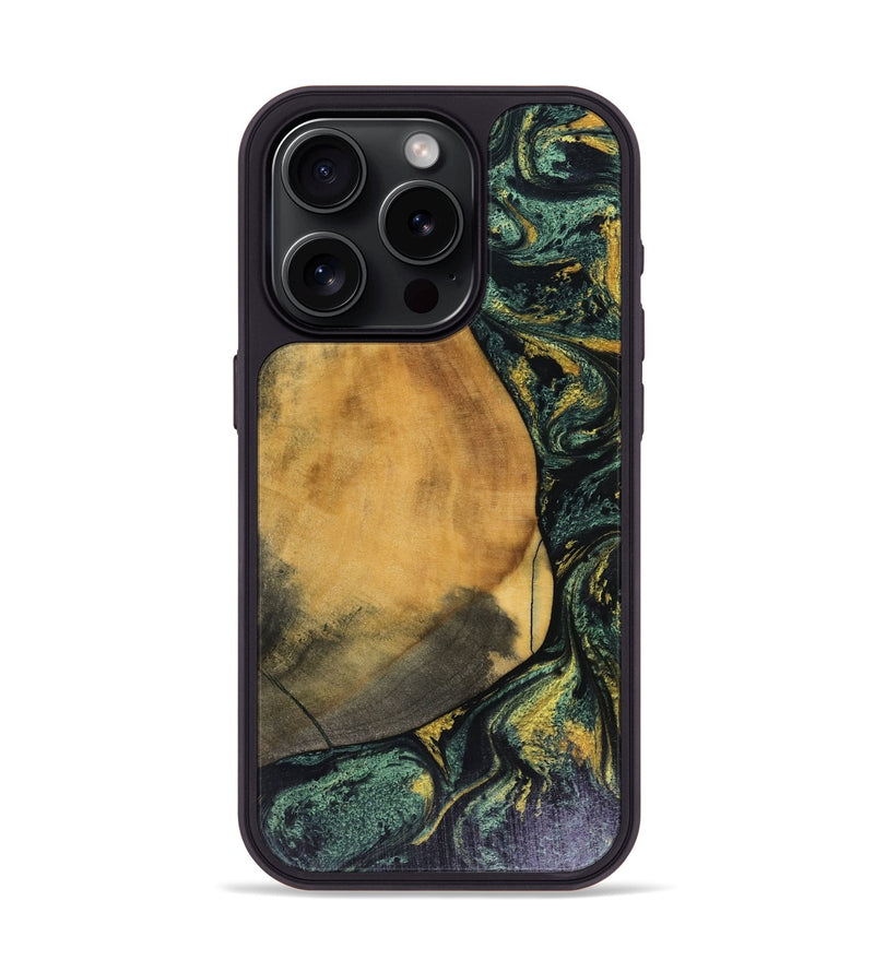 iPhone 15 Pro Wood Phone Case - Karsyn (Green, 816071)