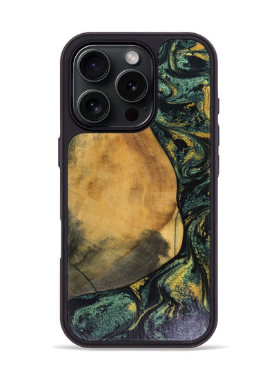 iPhone 16 Pro Wood Phone Case - Karsyn (Green, 816071)