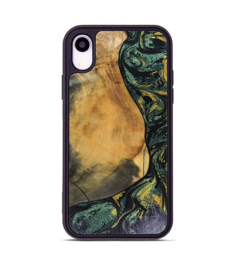 iPhone Xr Wood Phone Case - Karsyn (Green, 816071)