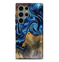 Galaxy S24 Ultra Wood Live Edge Phone Case - Brandy (Blue, 816126)