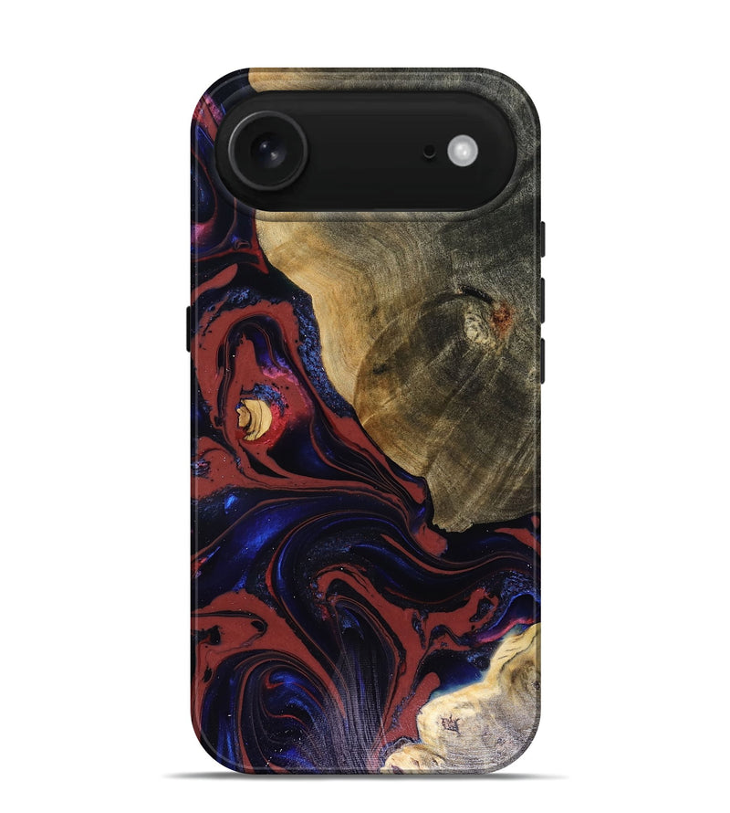 iPhone 17 Air Wood Live Edge Phone Case - Louie (Red, 816129)
