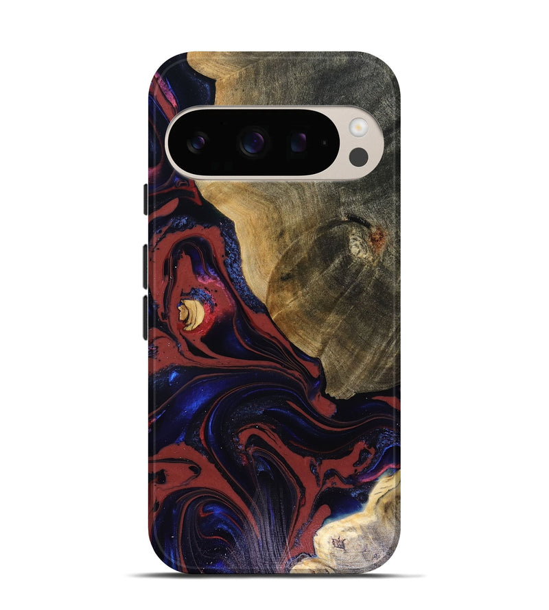 Pixel 10 Wood Live Edge Phone Case - Louie (Red, 816129)
