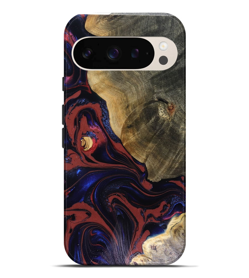 Pixel 10 Pro XL Wood Live Edge Phone Case - Louie (Red, 816129)