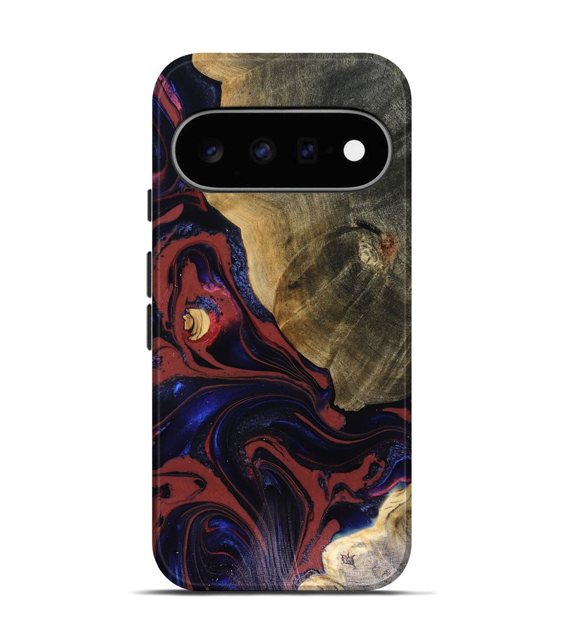 Pixel 11 Wood Live Edge Phone Case - Louie (Red, 816129)