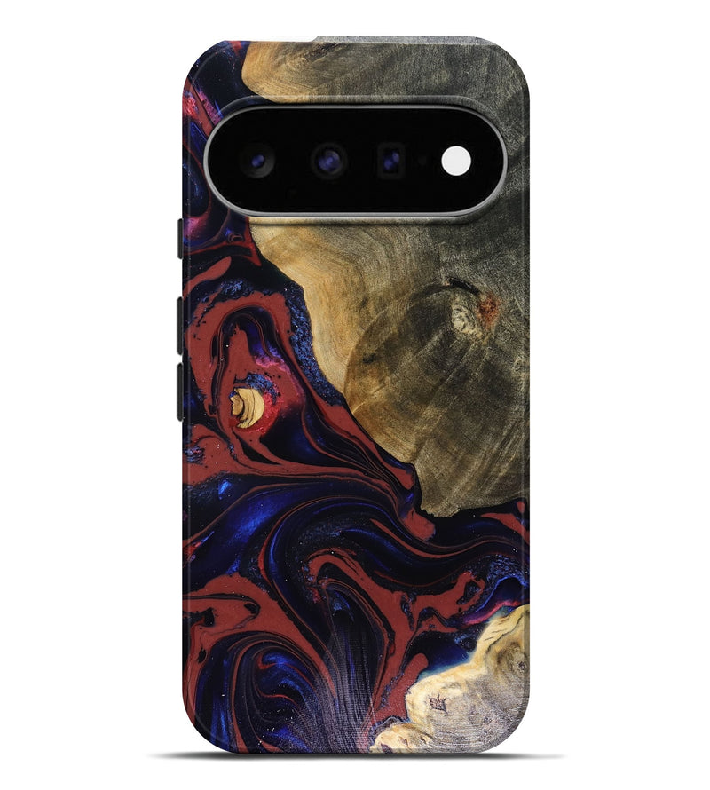 Pixel 11 Pro XL Wood Live Edge Phone Case - Louie (Red, 816129)