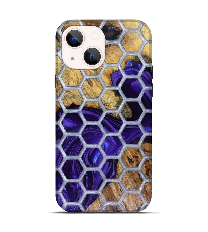 iPhone 14 Wood Live Edge Phone Case - Halie (Pattern, 816133)