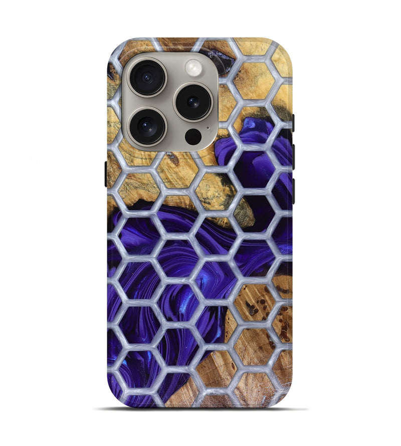 iPhone 16 Pro Wood Live Edge Phone Case - Halie (Pattern, 816133)