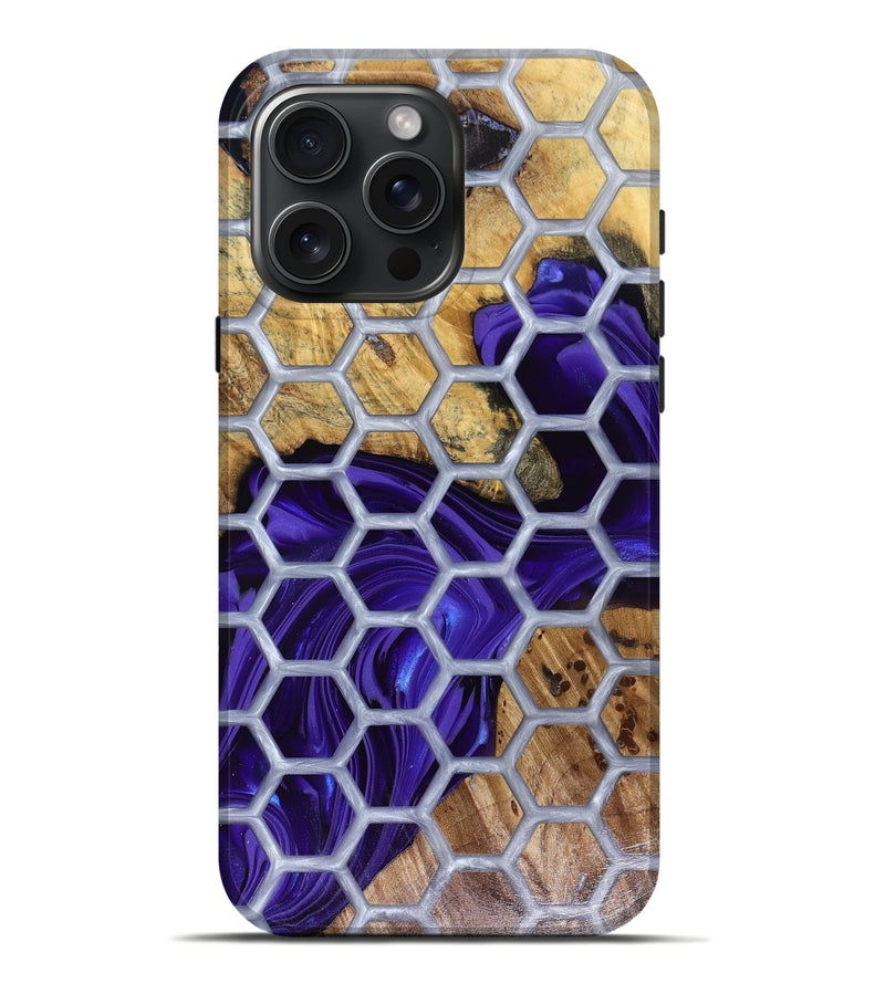 iPhone 16 Pro Max Wood Live Edge Phone Case - Halie (Pattern, 816133)