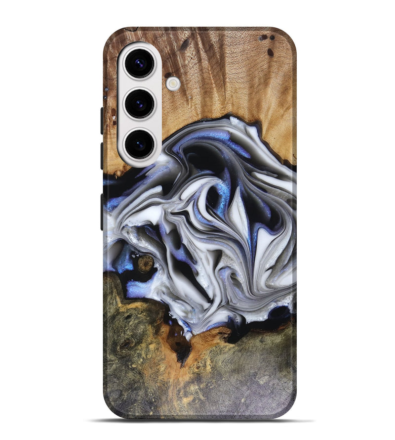 Galaxy S25 Plus Wood Live Edge Phone Case - Janette (Blue, 816134)