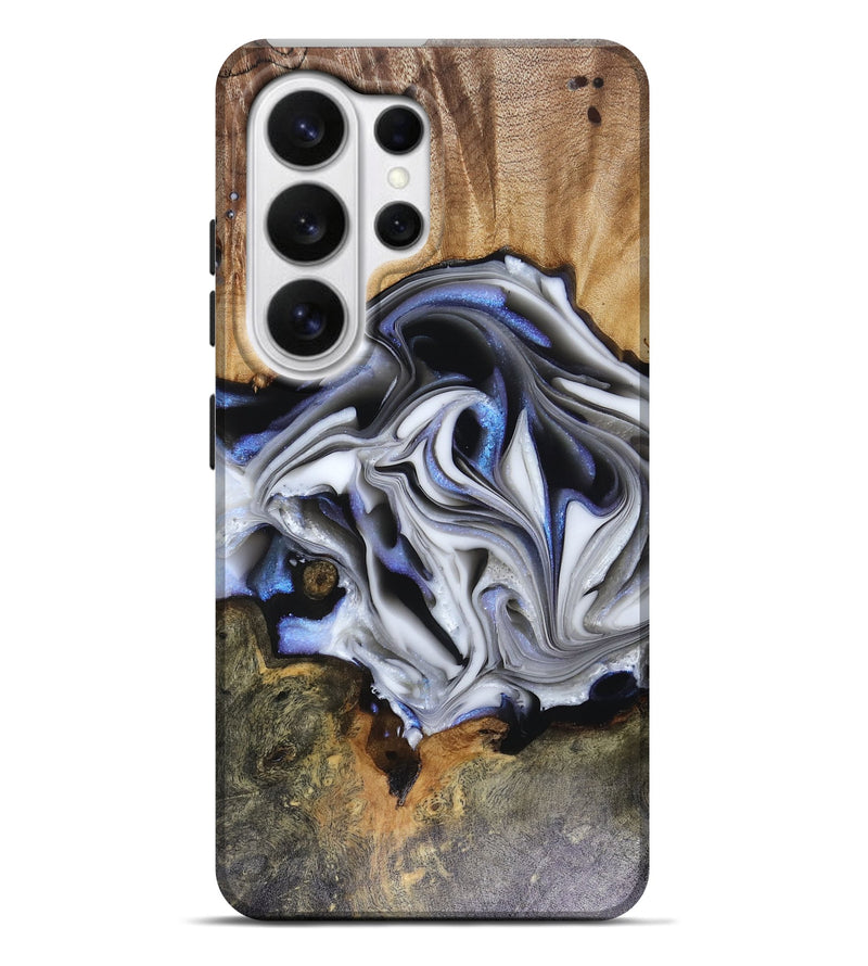Galaxy S26 Ultra Wood Live Edge Phone Case - Janette (Blue, 816134)