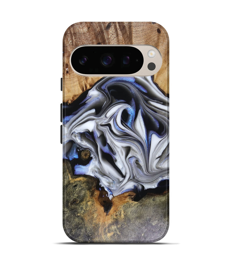 Pixel 10 Wood Live Edge Phone Case - Janette (Blue, 816134)
