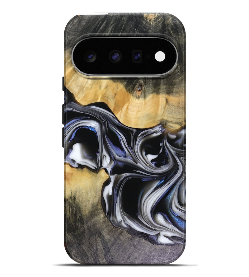 Pixel 11 Pro XL Wood Live Edge Phone Case - Glynis (Black & White, 816135)