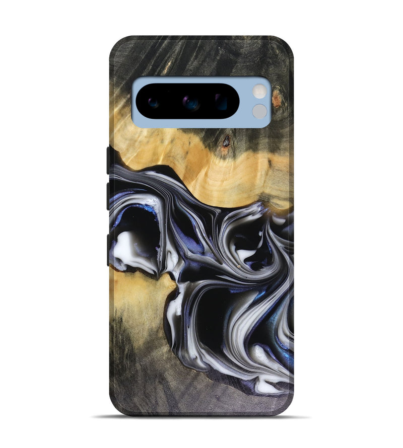 Pixel 8 Pro Wood Live Edge Phone Case - Glynis (Black & White, 816135)
