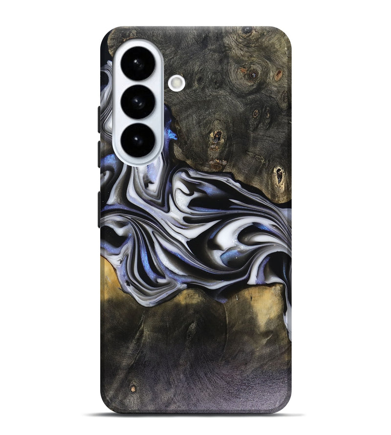 Galaxy S26 Plus Wood Live Edge Phone Case - Ace (Black & White, 816137)