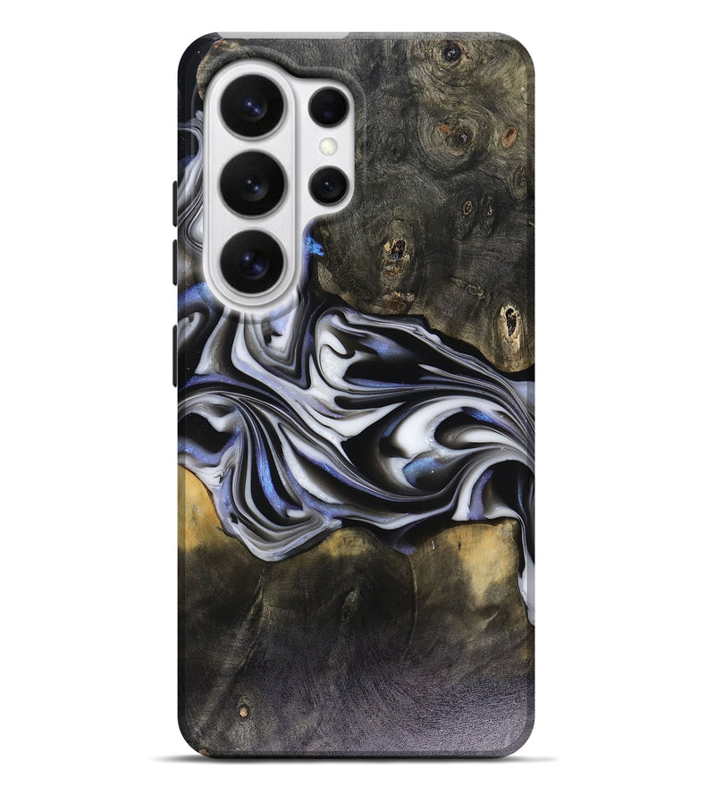 Galaxy S26 Ultra Wood Live Edge Phone Case - Ace (Black & White, 816137)