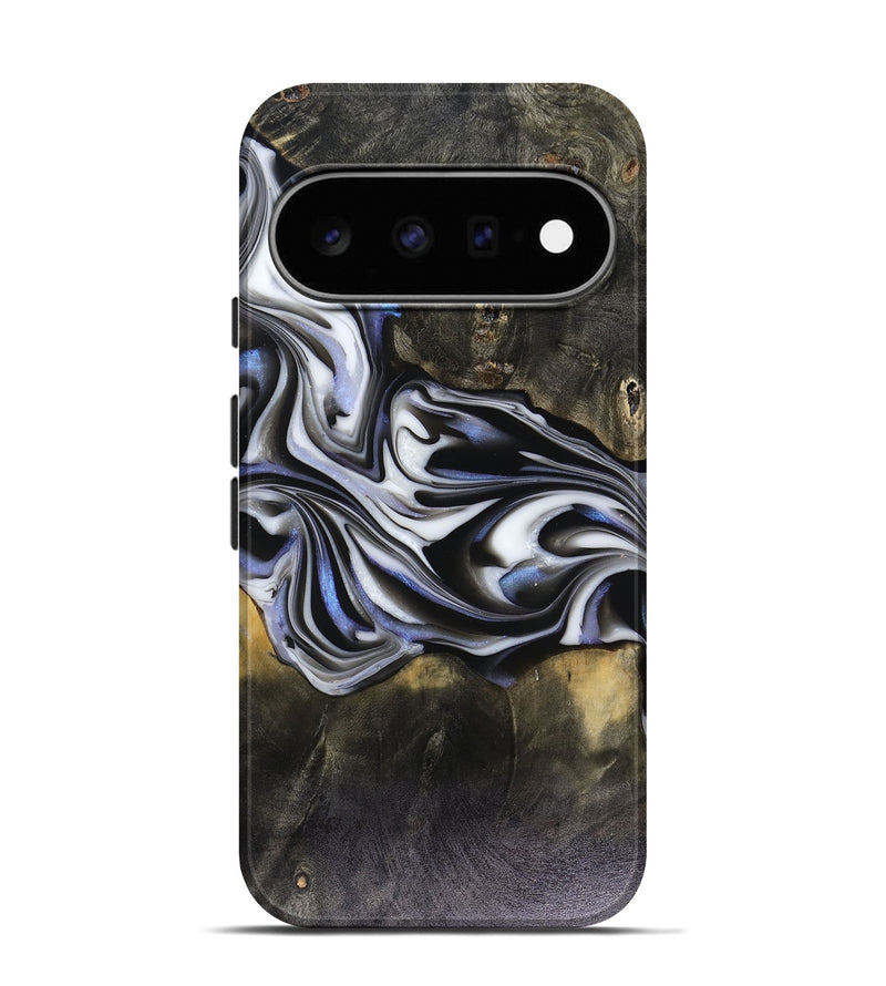 Pixel 11 Pro Wood Live Edge Phone Case - Ace (Black & White, 816137)
